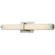 Squire LED 26.34 inch Brushed Nickel Bath Vanity Light Wall Light