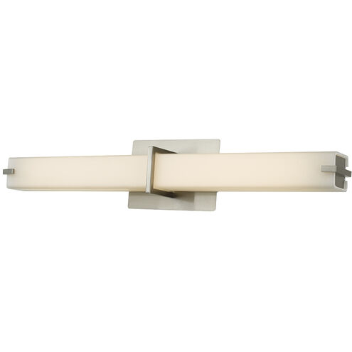 Squire LED 26.34 inch Brushed Nickel Bath Vanity Light Wall Light