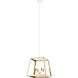 Rosalie 4 Light 16 inch White and Aged Gold Brass Pendant Ceiling Light