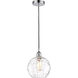 Edison Athens Water Glass LED 8 inch Polished Chrome Mini Pendant Ceiling Light