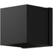 Rene LED 4.38 inch Black Exterior Wall Sconce