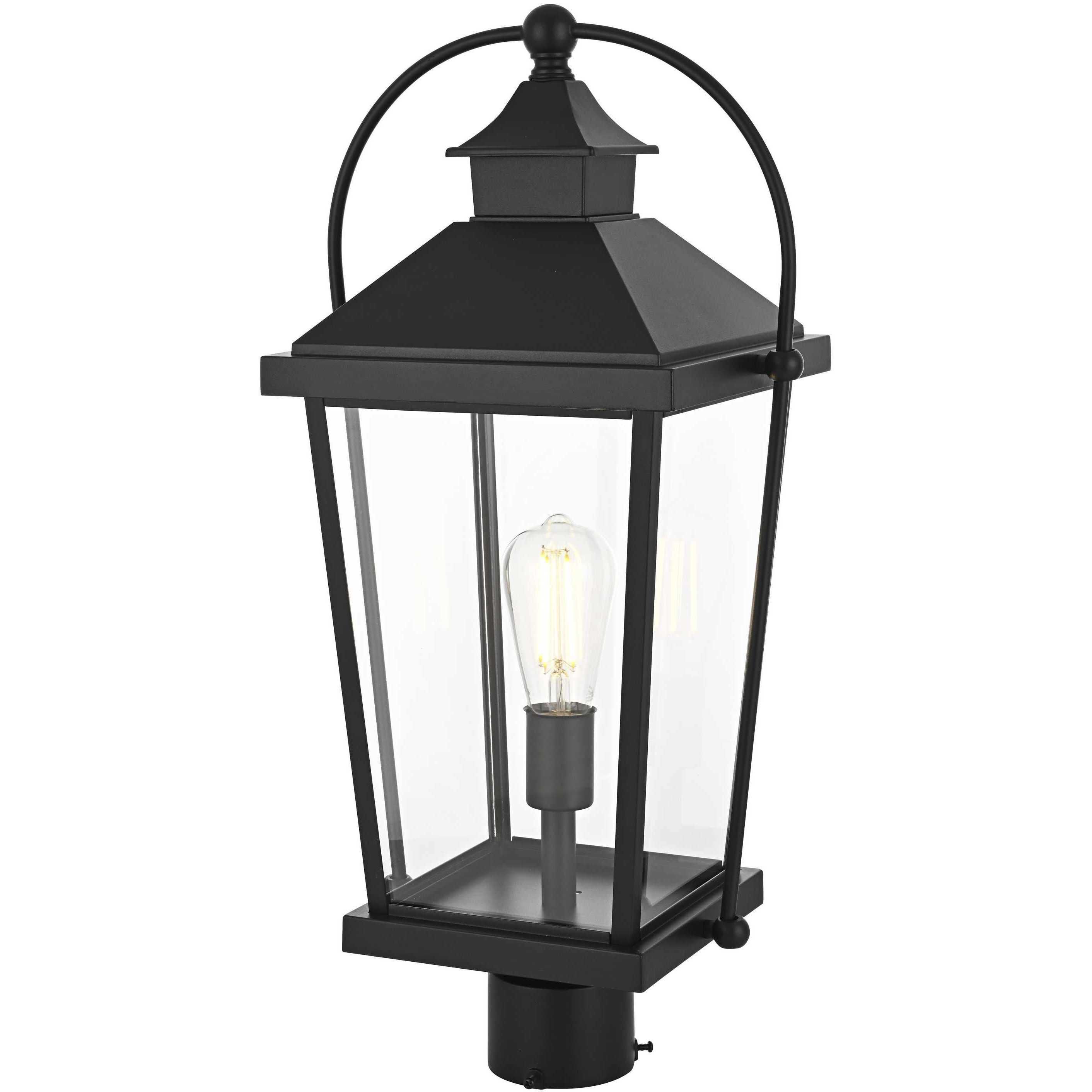 Luz 1 Light 23 inch Black Outdoor Post Light