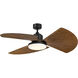 TriAire Custom 1 Light Black Fan Light