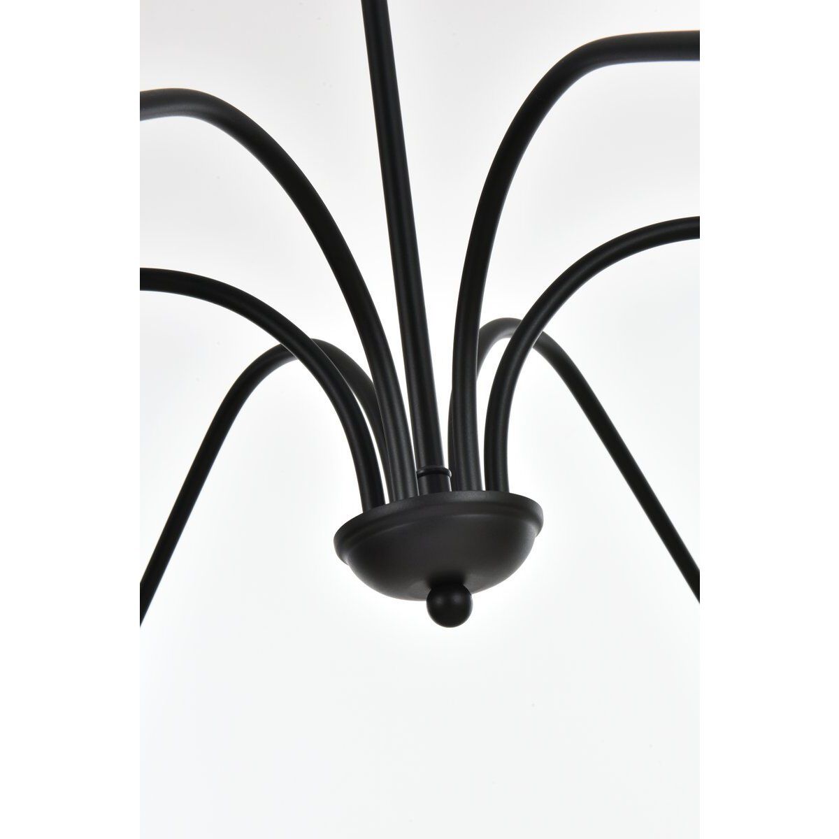 Rohan 6 Light 60 inch Matte Black Chandelier Ceiling Light