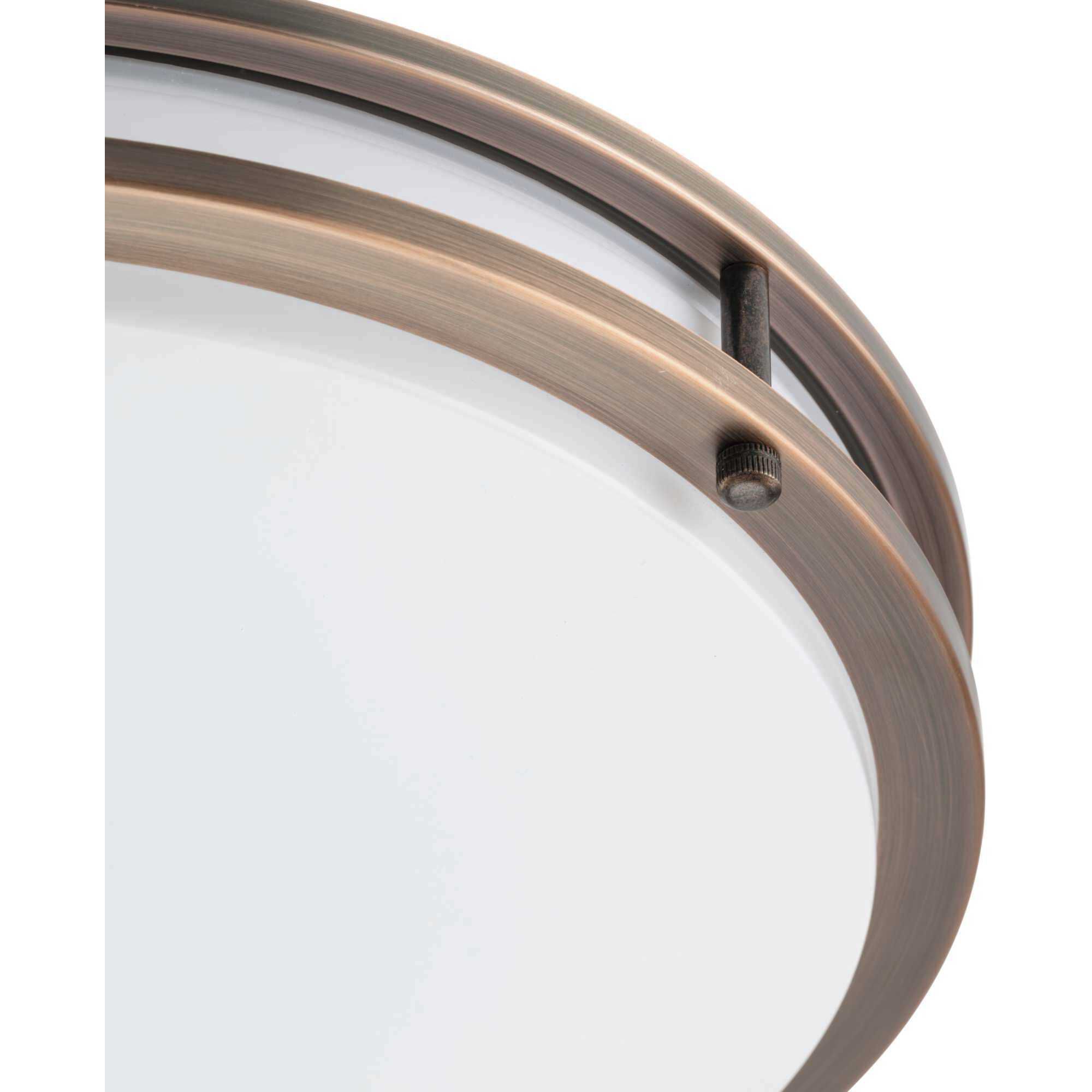Abide LED LED 14 inch Urban Bronze Flush Mount Ceiling Light, Medium, Progress LED