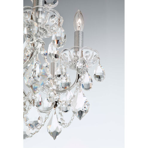 Century 8 Light 24 inch Polished Silver Chandelier Ceiling Light