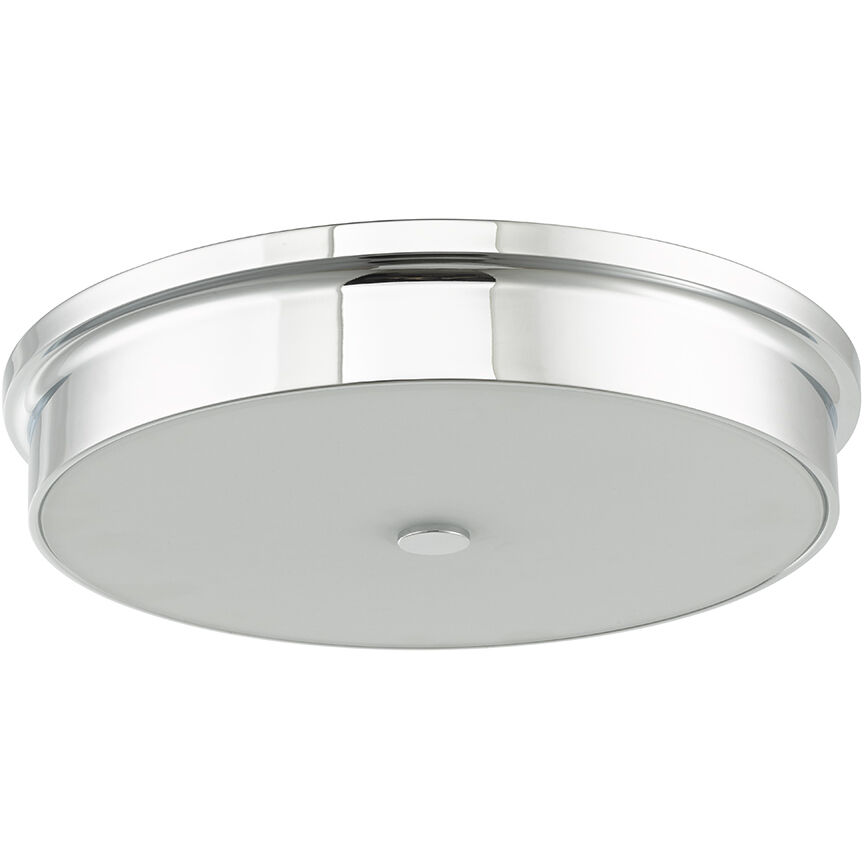 Spark LED 15 inch Chrome Flush Mount Ceiling Light