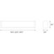 Svelte LED 22.5 inch Brushed Nickel Bath Vanity & Wall Light in 3500K, dweLED