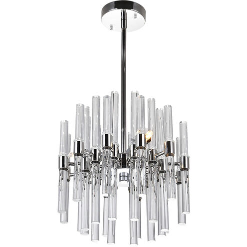 Miroir 3 Light 10 inch Polished Nickel Mini Chandelier Ceiling Light