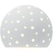 Perforated Globe Wall Sconce Wall Light in Gloss White, Form+Finish+Function