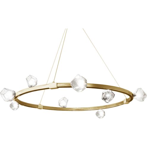 Pearlene 12 Light 42.5 inch Aged Brass Chandelier Ceiling Light
