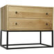Downtown 31 X 26 inch Matte Black Side Table