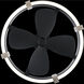 Beyond Atomic 23 inch Matte Black/Brushed Nickel with Matte Black Blades Indoor Smart Home Fandelier in Black-Brushed Nickel, Smart