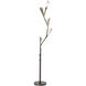 Quill 76.8 inch 25.00 watt Dark Smoke with Modern Brass Torchiere Portable Light in Dark Smoke/Modern Brass