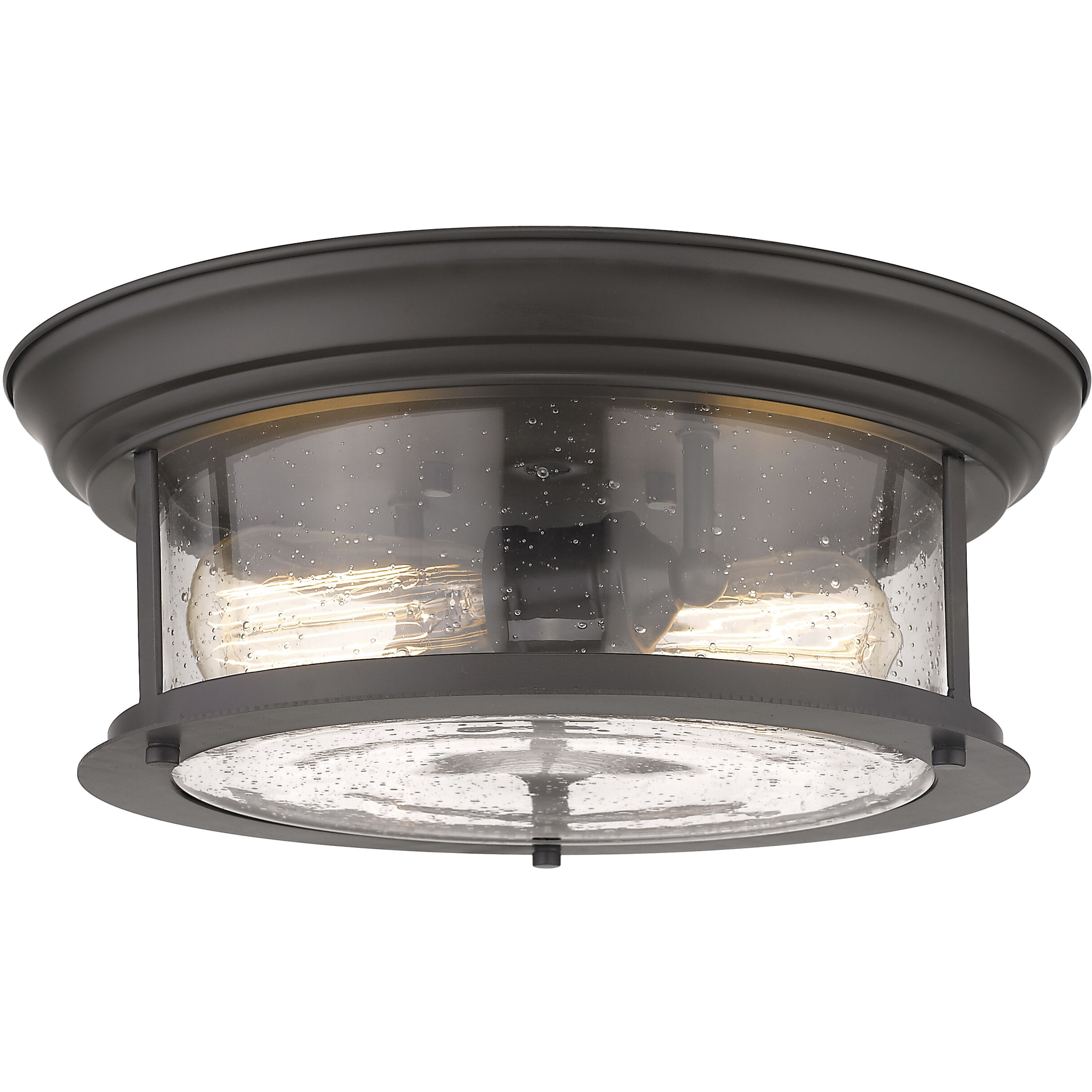 Sonna 2 Light 13.5 inch Bronze Flush Mount Ceiling Light