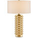 Cassandra 30 inch 150 watt Gold Table Lamp Portable Light