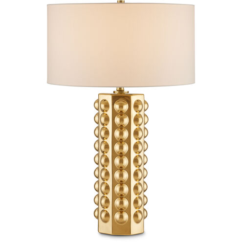 Cassandra 30 inch 150 watt Gold Table Lamp Portable Light