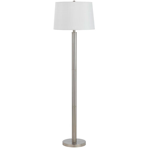 Hotel 60 inch 100 watt Brushed Steel Floor Lamp Portable Light