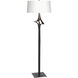 Antasia 58.6 inch 100 watt Black Floor Lamp Portable Light in Natural Anna