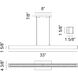 Presley LED 1.63 inch Matte White Chandelier Ceiling Light