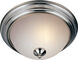 Essentials - 584x 2 Light 13.5 inch Satin Nickel Flush Mount Ceiling Light in Ice
