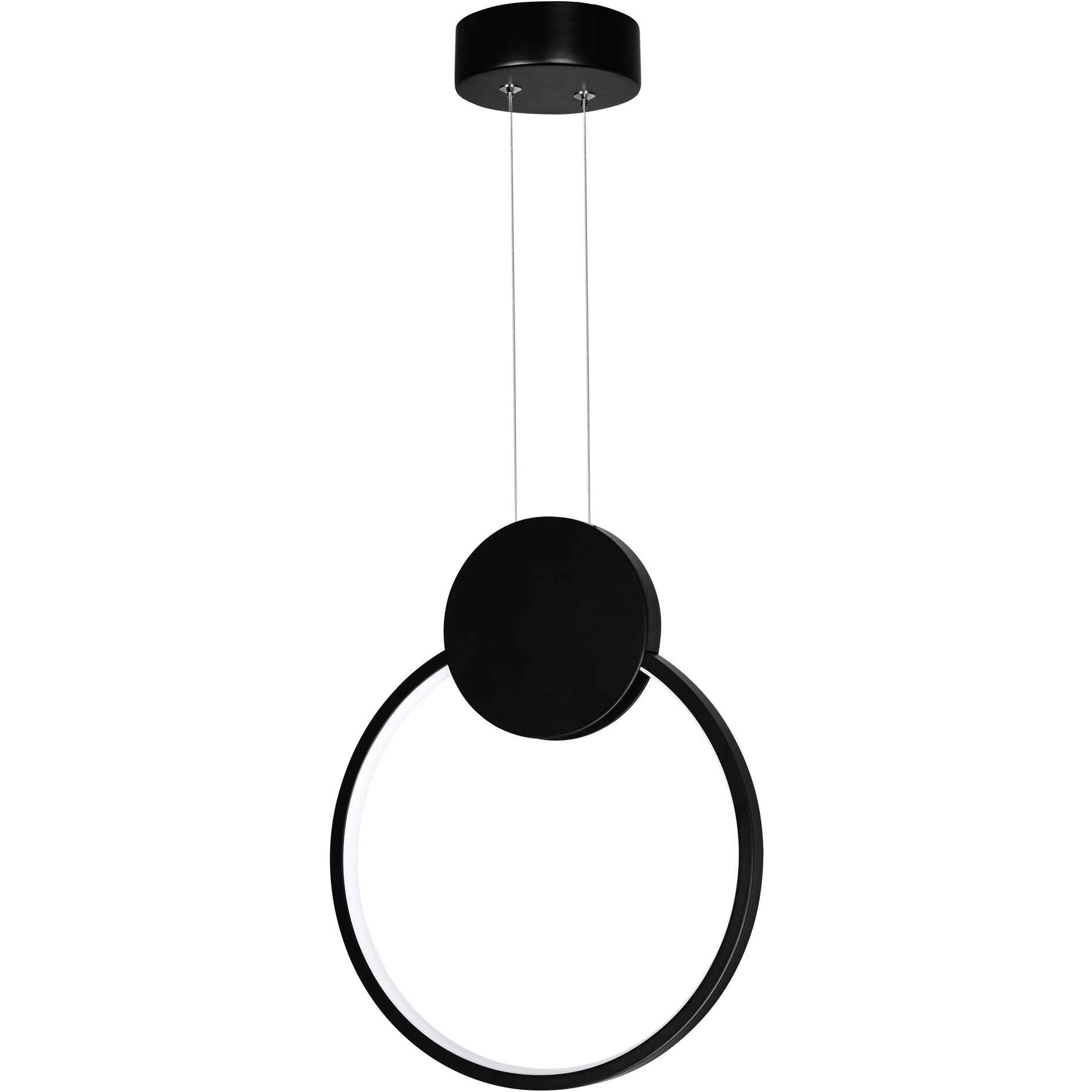 Pulley LED 12 inch Black Mini Pendant Ceiling Light