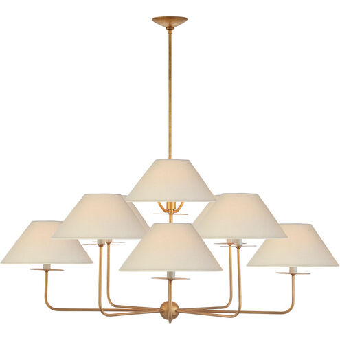 Niermann Weeks Kelley 9 Light 43.75 inch Gilded Iron Chandelier Ceiling Light, Large