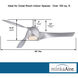 Artemis 58 inch Silver Ceiling Fan