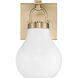 Mansfield 1 Light 7.75 inch Champagne Gold Vanity Light Wall Light