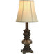 Trieste 18 inch 40 watt Brown Table Lamp Portable Light