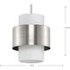 Silva 1 Light 9.5 inch Brushed Nickel Pendant Ceiling Light, Design Series