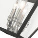 Mansfield 4 Light 15 inch Black Outdoor Pendant Lantern
