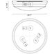 Fresh Colonial 3 Light 17 inch Chrome Flush Mount Ceiling Light