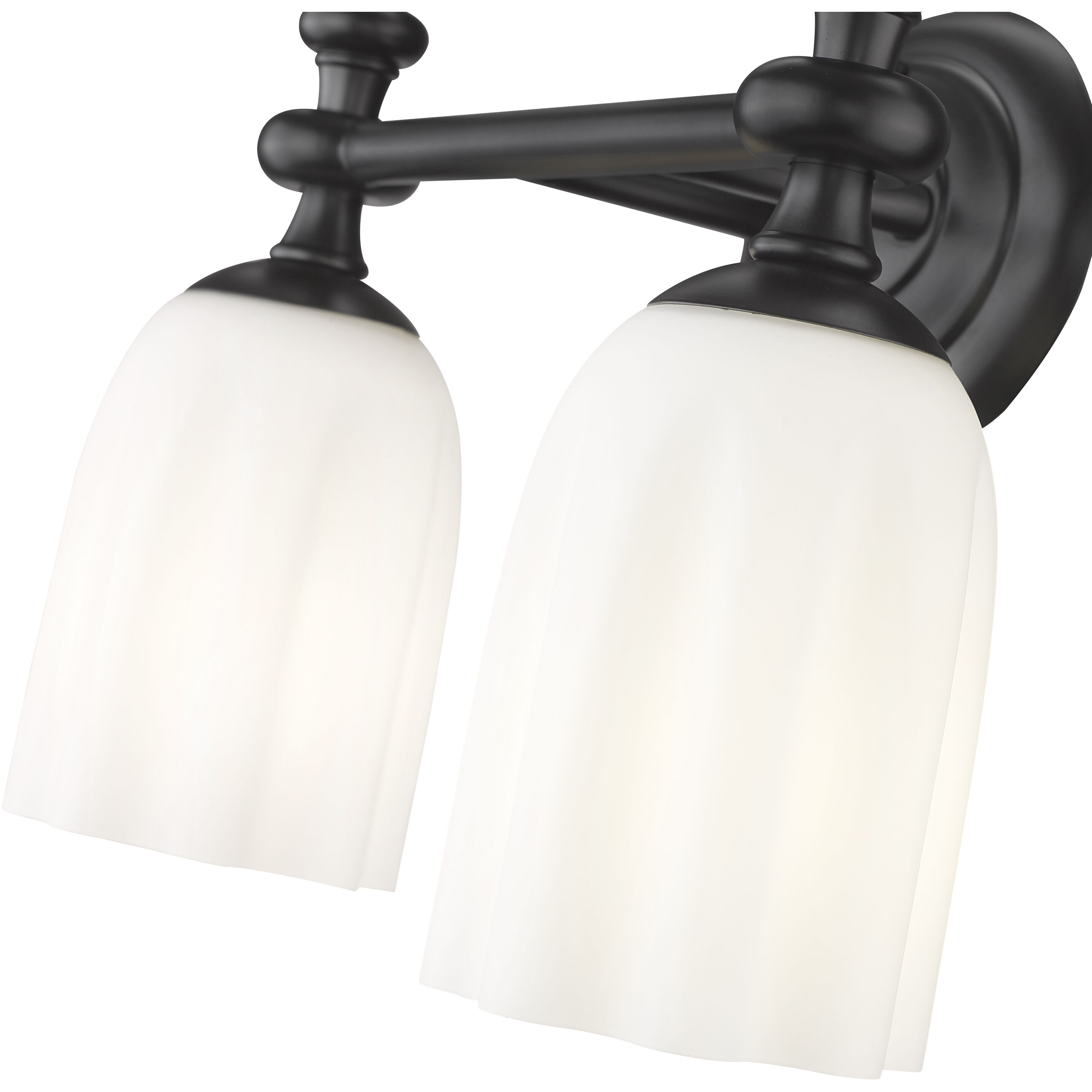 Orion 2 Light 13.75 inch Matte Black Bath Vanity Light Wall Light