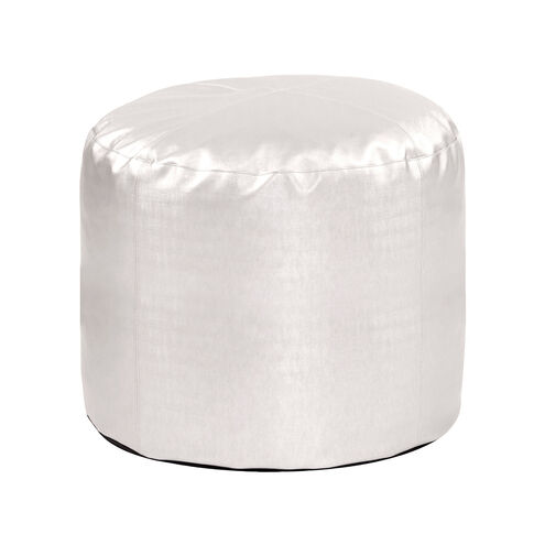 Howard Elliott Collection 872-770 Pouf 18 inch Luxe Mercury Tall Ottoman  with Cover