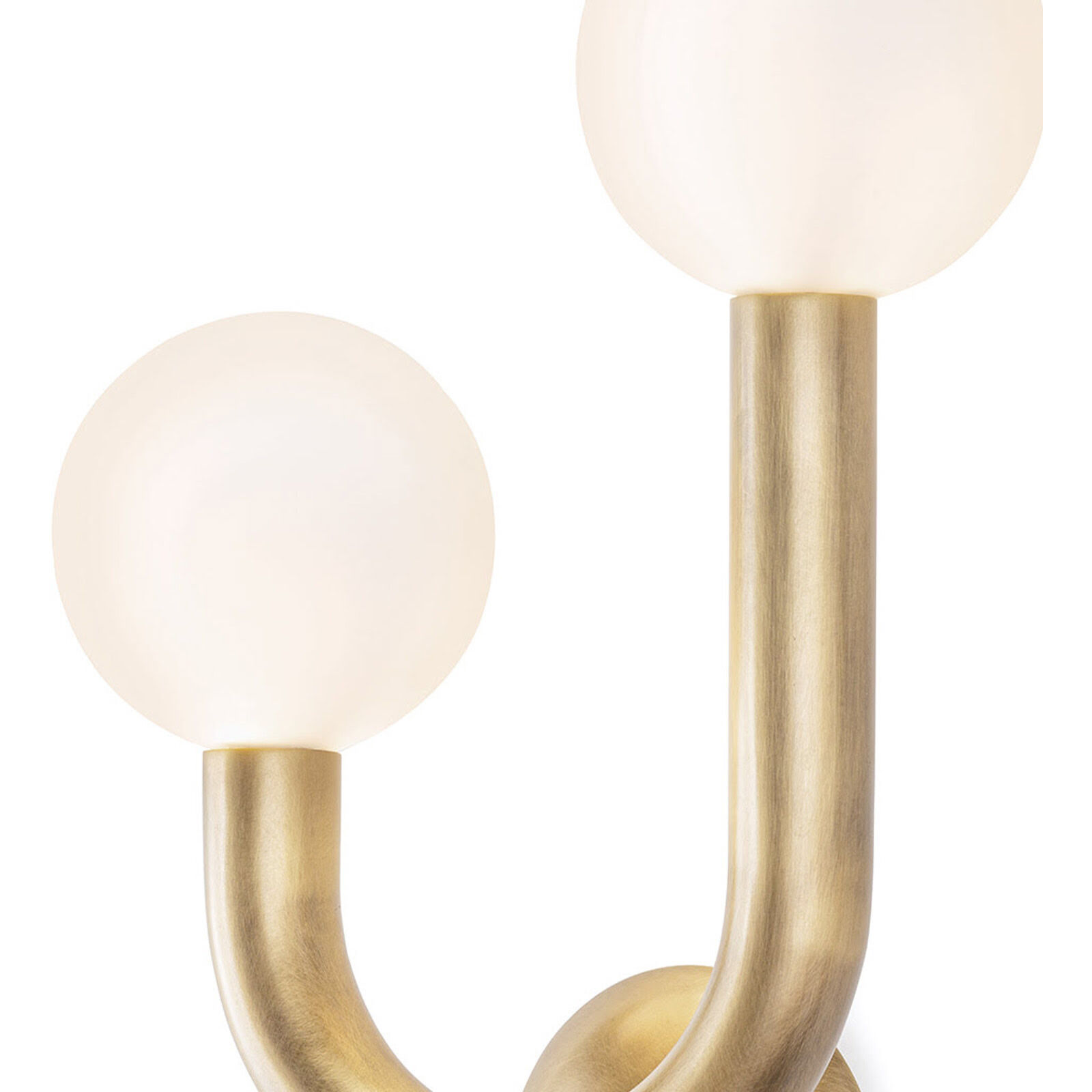 Happy LED 11.25 inch Natural Brass Wall Sconce Wall Light, Left Side