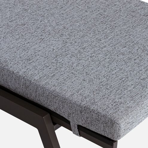 Bea 77 inch Textured Charcoal Gray Outdoor Pool Chaise Cushion