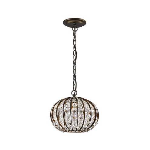 Olivia 1 Light 10 inch Oil Rubbed Bronze Pendant Ceiling Light