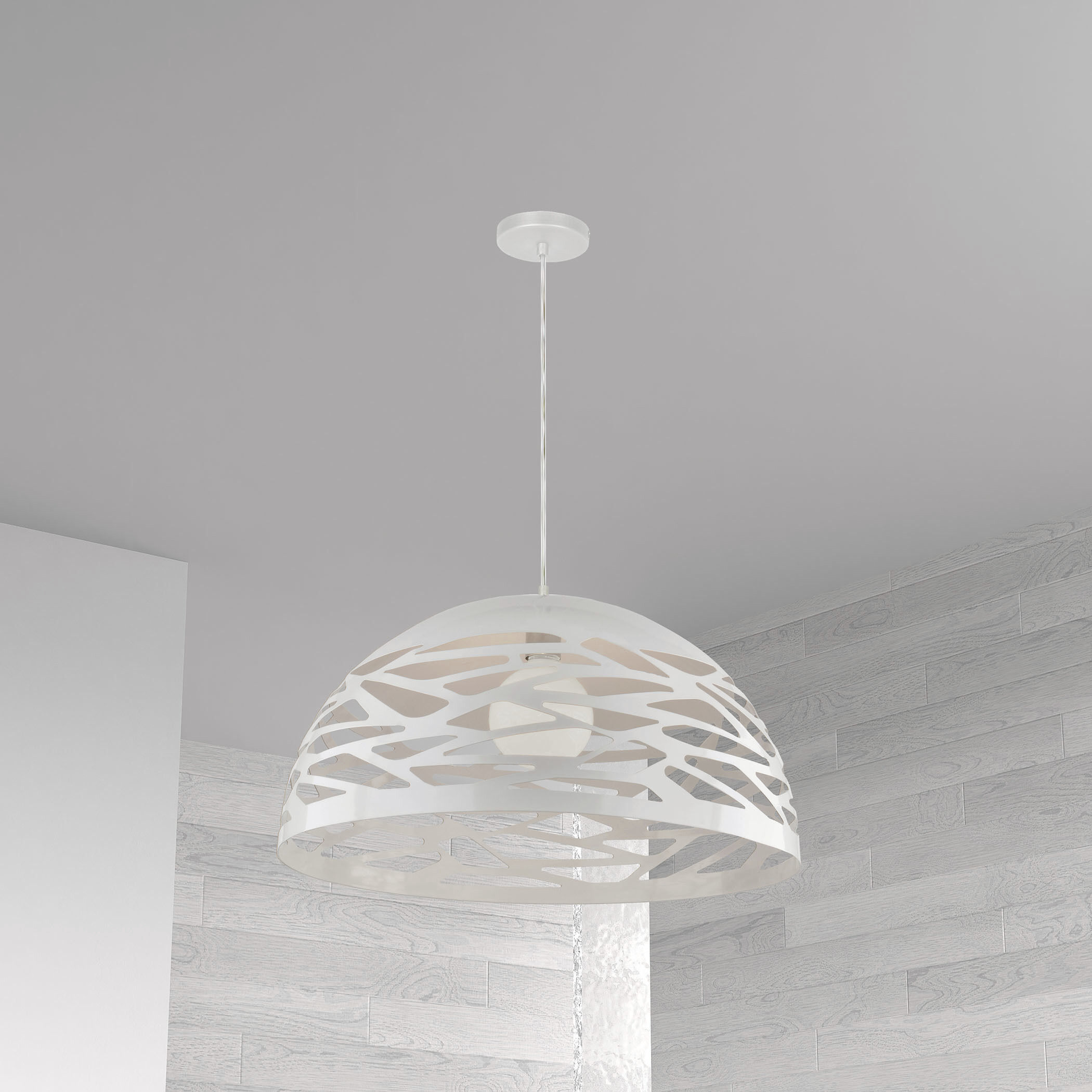 Coral LED 16 inch White Pendant Ceiling Light