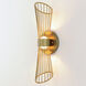 Zeta LED 5 inch Natural Aged Brass Wall Sconce Wall Light