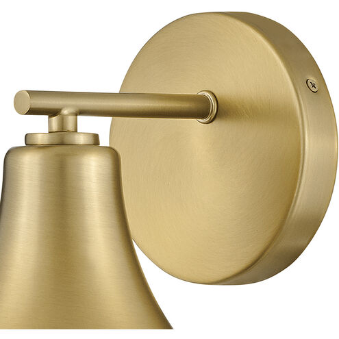 Haddie LED 7.25 inch Lacquered Brass Bath Light Wall Light