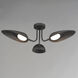 Marsh LED 32 inch Black Flush Mount Ceiling Light