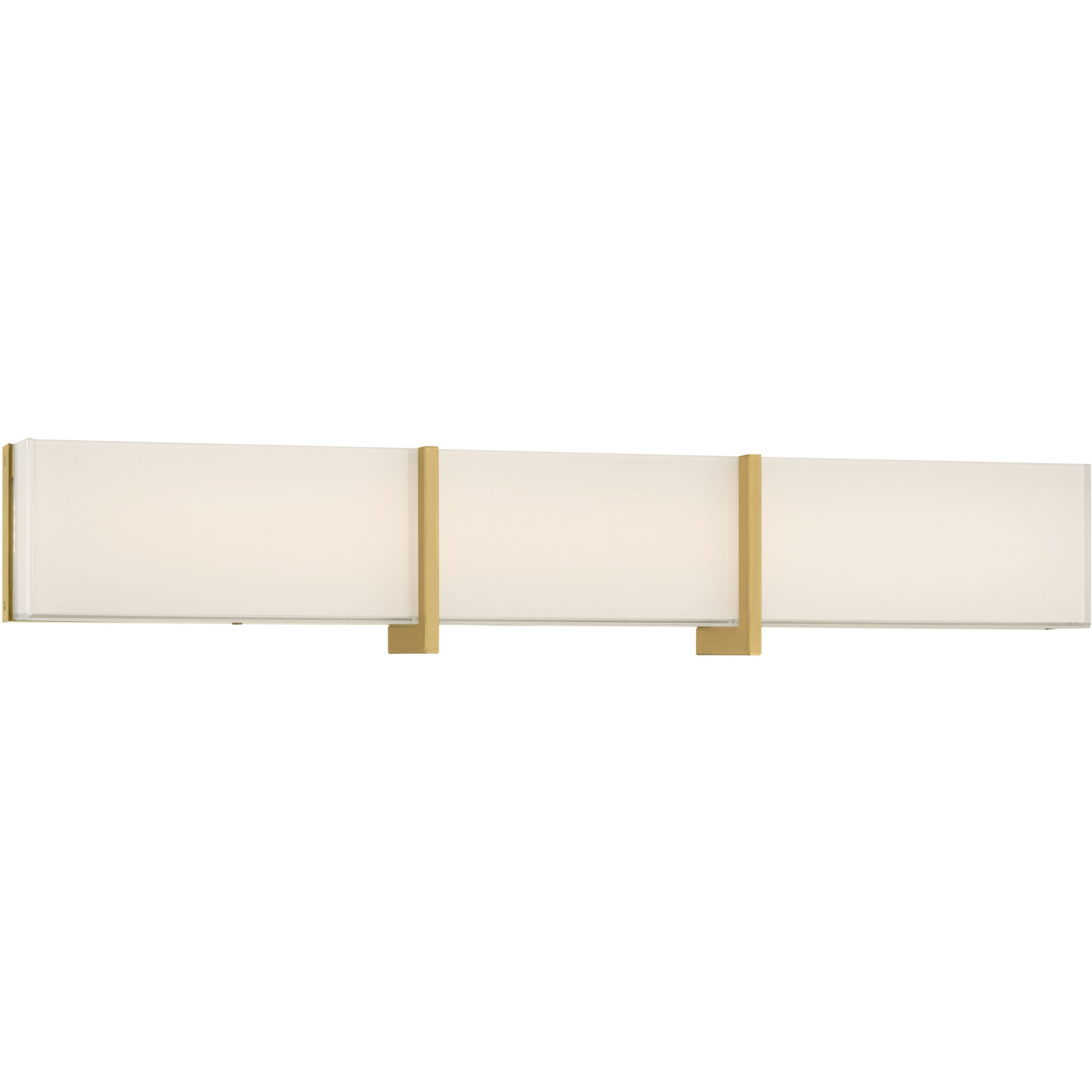 High Rise LED 30.25 inch Legacy Brass Bath Bar Wall Light