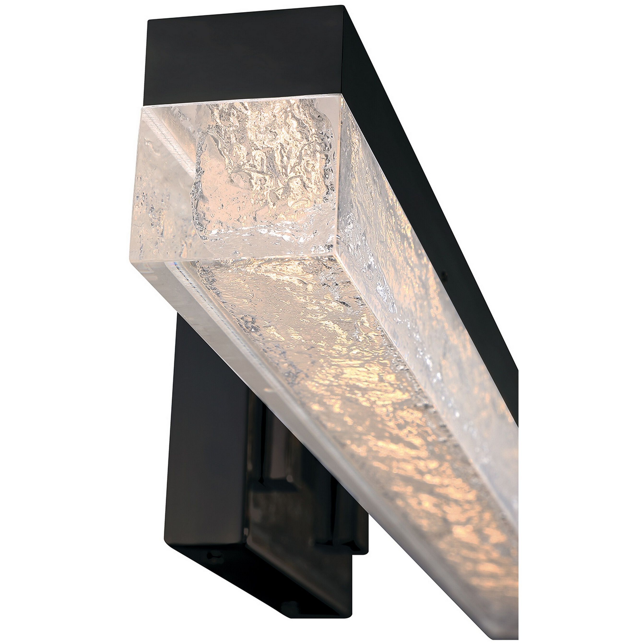 Ice Age 1 Light 24 inch Black Vanity Light Wall Light
