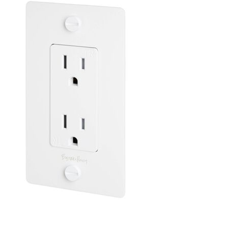 1G Duplex 125 White Outlet