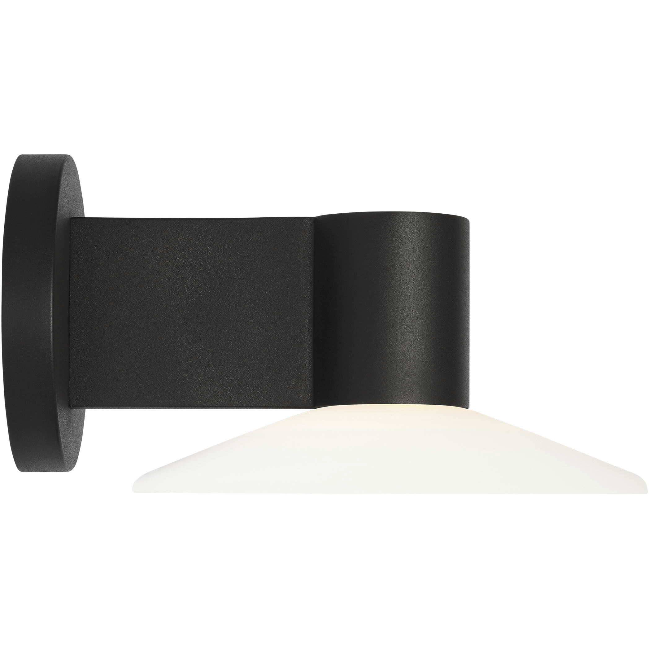 Barbara Barry Focal LED 5.25 inch Textured Black Outdoor Sconce