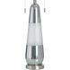 Deda 35.5 inch 60 watt Frosted White and Polished Steel Table Lamp Portable Light