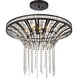 Fantania 6 Light 24 inch Matte Black Chandelier Ceiling Light