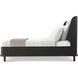 Repose Charcoal Oak California King Bed, Wooden, Upholstered