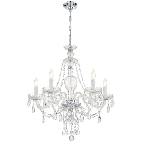 Candace 5 Light 25 inch Polished Chrome Chandelier Ceiling Light